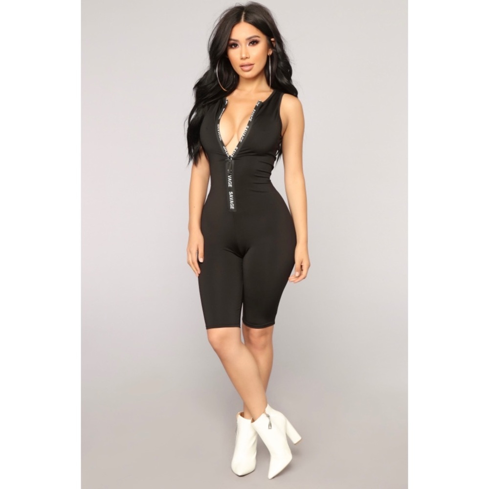 Savage Mode Black Romper